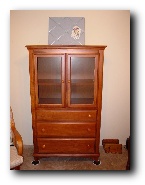 The armoire, front view.